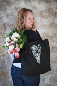 Petals 2019 "Have  A Heart" Canvas Market Bag